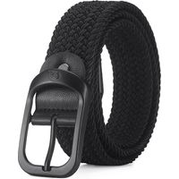 Élastique Tressé pour Cheveux Hommes - 120cm Noir Élastique