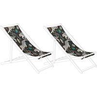 Toiles de Rechange Modernes Design Tendance Motif Animaux Lot de 2 Anzio / Avellino