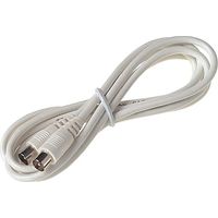 Dencon 7076 Male To Male Coax Lead 4m White 7076 DCN1080