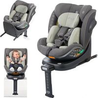 Autokindersitz - BABYAUTO - SCUDDA - Gruppe 0/1/2/3 - 40/150 cm - I-Size - Drehbar - Neigbar - Sitzverkleinerer - Stützfuß - Olive