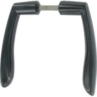 Tirard Doppeltürgriff schwarz für Flügeltore 90-120 mm