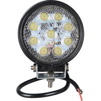 Ahlsen Phare de Travail LED Tracteur 10cm 4\'\' 27W avec Aimanté Base Magnétique Projecteur LED 12V 24V IP67 Etanche Feux Antibrouillard LED Inondation pour 4x4 Voiture Camion SUV Bateau Camping