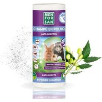 Pulver-Shampoo - MENFORSAN - Nagetiere, Kaninchen und Frettchen - Vegan - Beseitigt Gerüche - Trockenreinigung