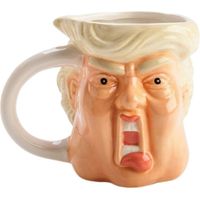 Fun Donald Hand-painted Mug Novelty Realistic Ceramic Cup Stationary Container