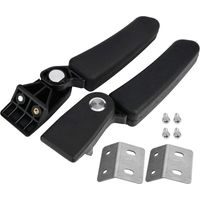 Reposabrazos trasero para asiento de pasajero de motocicleta - Reposabrazos trasero plegable para pasajero compatible con BMW, Yamaha y BMW R1200GS.
