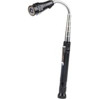 Outil Magnétique Télescopique avec Led, Idee Cadeau Bricoleur Homme Femme, Idee Cadeau Secret Santa Noel, Gadget Insolite Utile Métallique, Col Extensible et Flexible à 360°