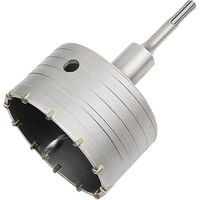 Concrete Hole Saw Drill Bit with 110mm SDS Plus Adapter, For Brick Concrete Cement Stone (100mm+110mm SDS Plus Adapter)-