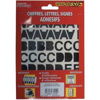Letras adhesivas 30 mm - Negro NOVAP