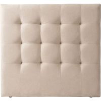 Tête de lit tapissée beige 100x107x7,5cm
