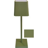 LAMPADA DA TAVOLO A LED VERDE SENZA FILO DIMMER LUCE CALDA TOUCH RICARICA USB