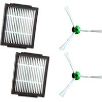 Ahlsen Set de accesorios de repuesto de 4 piezas para iRobot Roomba Serie I iRobot i7 E5 E6 filtro, cepillo principal y cepillo lateral ajustables