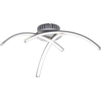 JustLight LED Deckenleuchte Valerie stahl, Ø 40 cm Deckenleuchte