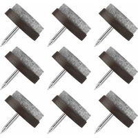 Ahlsen Deslizadores de sillas clavables, 80 piezas de clavos deslizantes para muebles, almohadillas deslizantes redondas de 22 mm, deslizadores de sillas, deslizadores de fieltro para muebles para pro