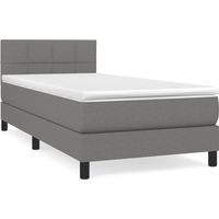 Maison Exclusive - Boxspringbett mit Matratze Dunkelgrau 80x200 c