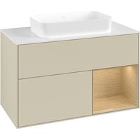 Villeroy & Boch F661PCHJ Meuble sous-lavabo Finion F66