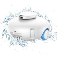 Cordless Robotic Pool Cleaner With Powerful Rechargeable Battery White