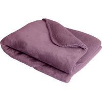 SACASA - Couverture plaid violette 130x170cm SMOOTIK