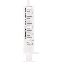 Seringue jetable de plastique 10 ml (100 UD)