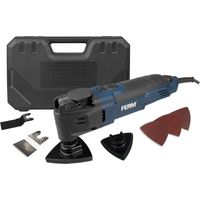 FERM OTM1007 Herramienta multifunción oscilante - 300W - Incluye 7 accesorios