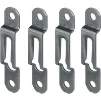Cyclingcolors – Set mit 4 bronzefarbenen Stahl-Befestigungselementen – Holzstärke 16 mm – Breite 12 mm – Befestigung für Rahmen und Möbel