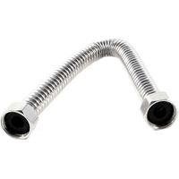 Flexible de douche en acier inoxydable 19 mm, 30 cm, argent