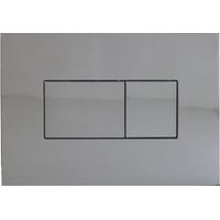 Plaque de commande 3/6L KARISMA pneumatique double débit - chromée - Regiplast