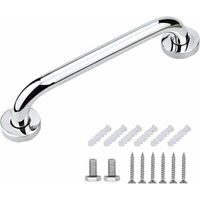Barra de apoyo para ducha de acero inoxidable, resistente, de seguridad, para personas mayores y niños discapacitados, 30 cm