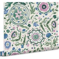 Joules Vliestapete Festival Blumen Mehrfarbig 10mx52cm