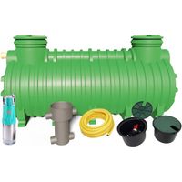 Viva – Récupérateur d'eau de pluie enterré 3000L – Cuve en polyéthylène – Dimensions 3300x1200x1200mm – Pompe submersible 1000 Auto