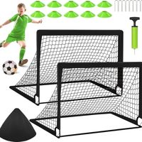 Set de 2 But de Foot Enfant Exterieur,1,2 x 0,9 m Cage de Foot Enfant Exterieur,Cage de avec Sac de Transport