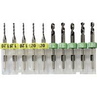 Bungard 81007 Set mit 10 Hartmetallbohrern 0,7 mm Präzision