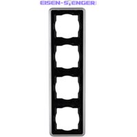Kopp - VISION – Abdeckrahmen 4-fach, Farbe: stahl - 302620065