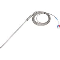 Thermocouple de type K, sonde thermocouple en acier inoxydable pour la mesure de température, 200 mm, 3 mètres
