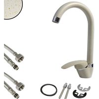 Trade Shop - Miscelatore Canna Alta Avena Esy52943 Doppio Foro Monocomando Rubinetteria -