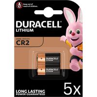 10x Duracell Photobatterie CR2 Ultra Lithium 3V / 850mAh (5x 2er Blister)