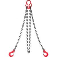 Élingue Chaîne de Levage à 2 Brins avec Crochets - 8 mm x 3 m