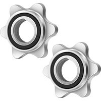 Ecrou Hexagonal Anti-Dérapant - 25 mm - Pour Barres De Musculation Et Halteres - Lot De 2