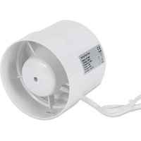 Ventilateur de Gaine, 100mm Ventilateur de Conduit Ventilateur D'extraction Silencieux Ventilateur de Salle de Bain Ventilateur de Conduit, pour Toilette, Cuisine, Serre, Tente, Garage