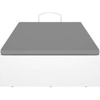 Canape abatible Carlota acabado blanco para colchón de 90x190cm.