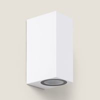 Applique da Parete per Esterni Illuminazione Doppia Luce Miseno Bianco Bianco