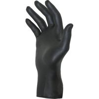 100 Gants mécaniciens jetables ambidextres noir - Nitrile taille L (9). S65002