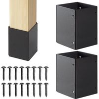 Lot de 2 Protections de Poteau réglables en Acier Inoxydable 304 (Plage de 8,4 à 15,2 cm), protège Les boîtes aux Lettres, Les terrasses et Les clôtures de la Pluie et des dommages causés par