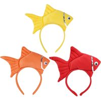 Niedliches Goldfisch Stirnband 3 Stück-pack Bunter Haarreif mit Tiermotiv für Kinderpartys