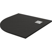 Piatto Doccia Semicircolare 90x90 cm in Acrilico Fosterberg Azalea 4 Antracite