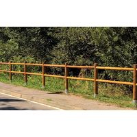 Recinzione in legno impregnato 20 pezzi con 2 fori lunghezza 200 cm per giardino - Esterni da Vivere