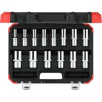 R61003114 Set di chiavi a bussola 1/2" 6 facce 10-32 mm 14 pezzi