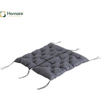 HOMAIRE Sitzkissen Gartenbank bequem wetterfest Baumwolle Dunkelgrau