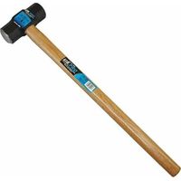 US PRO 28 7lb Beech Wood Handle Sledge Club Lump Hammer Rubber Grip 4509