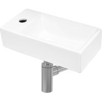 Swiss Aqua Technologies Hängendes Handwaschbecken-Set mit Hahnloch 40,5x20,5 + Siphon (SATBRE4020SL-SET2)