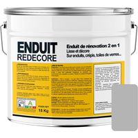 Enduit décoratif, rénovation rapide, 2 en 1, lisse et décore sur plâtre, peintures, crépis, fibres, toile de verre B4B4B4 15 Kg